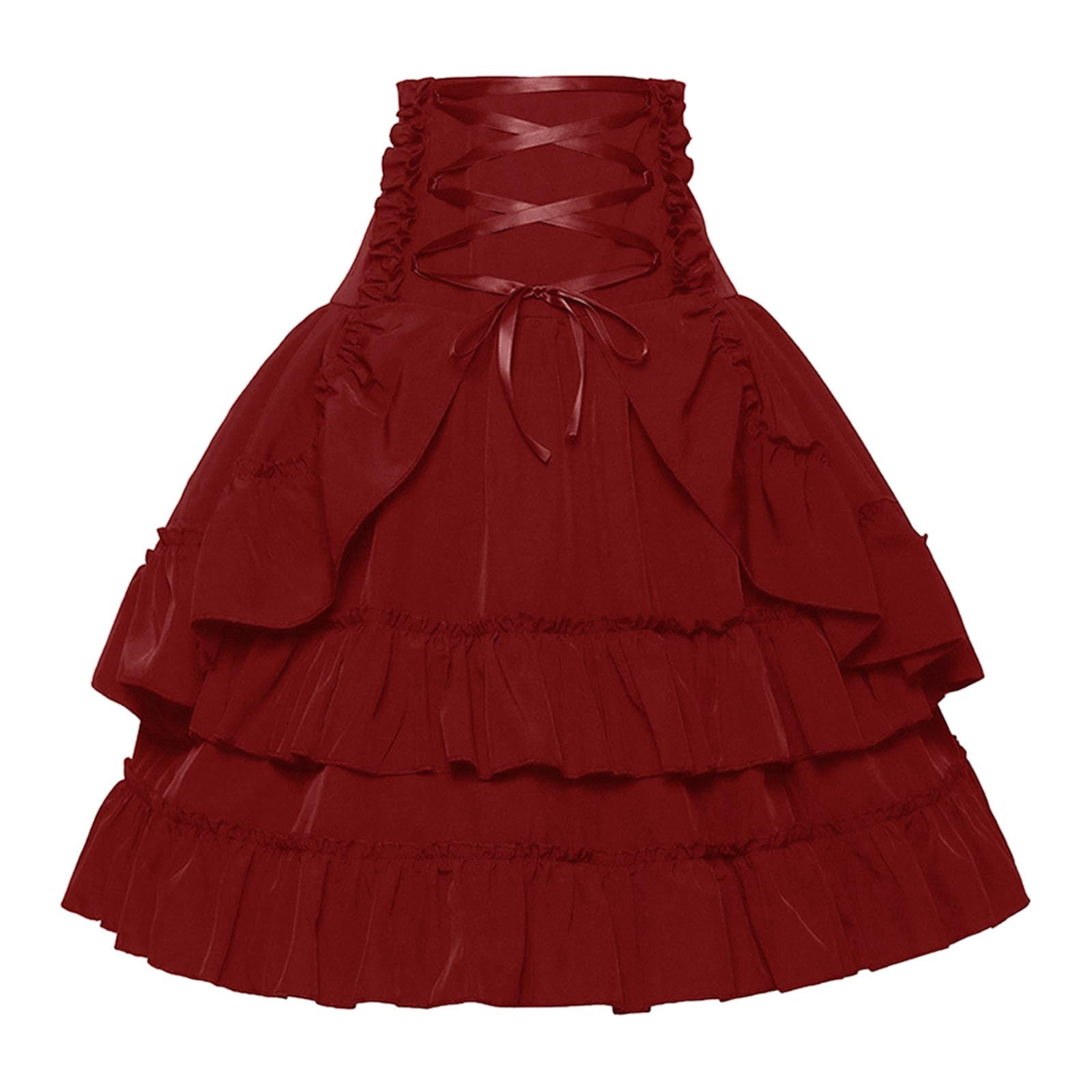 Pleated Gothic Vintage Skirt Skirt for Women Preppy Skirt Silk Skirts ...