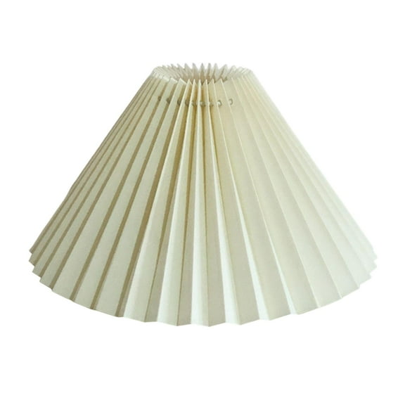 Pleated Lampshade Cloth Ceiling Bedroom Fabric Beige Beige