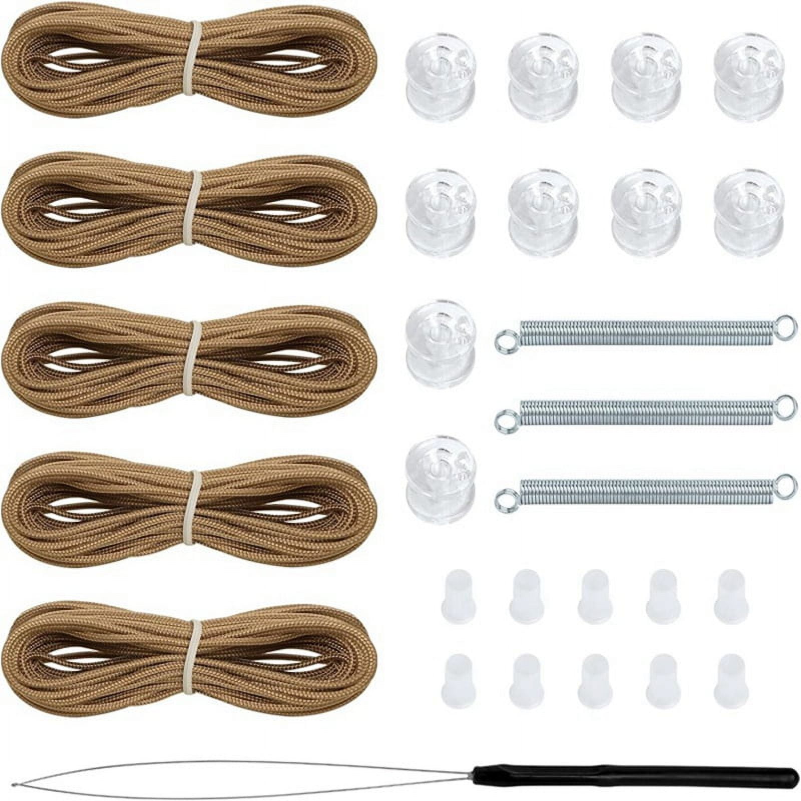 Pleated Shade Repair Kit White Window Shade Restringing Kit Brown