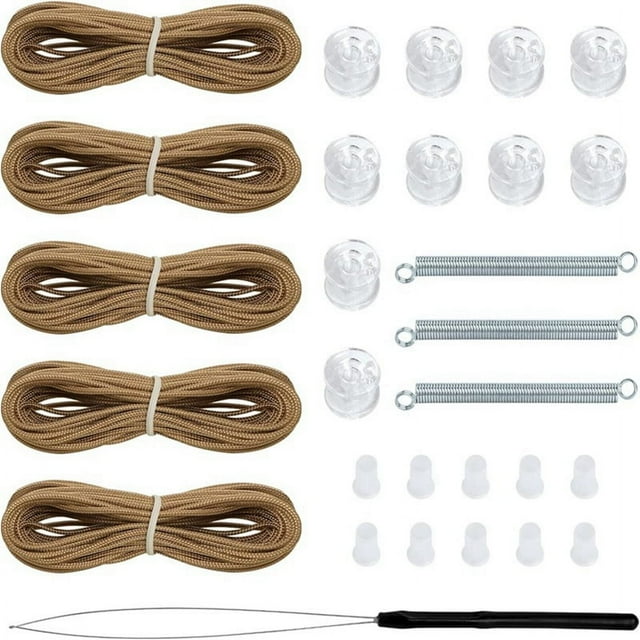 Pleated Shade Repair Kit White Window Shade Restringing Kit Brown
