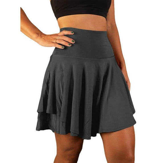 Pleated Skater Skirts with Shorts for Women Girls Tennis Skirt High Waist Skirt Sport Running Skirt for