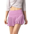 thumbnail image 1 of Pleated Skirt Girls Fringe Skirt Women's High Waisted Golf Running Skorts Sports Pleated Skirts Pockets Pant Skirts Girls Skirts Size 10-12 with Pockets, 1 of 6