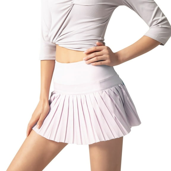 Pleated Skirt Girls Fringe Skirt Women's High Waisted Golf Running Skorts Sports Pleated Skirts Pockets Pant Skirts Girls Skirts Size 10-12 with Pockets