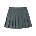 thumbnail image 1 of Pleated Skirt for Women and Girls High Waist School Uniform Style Skater Skirt with Elastic Waistband, 1 of 2