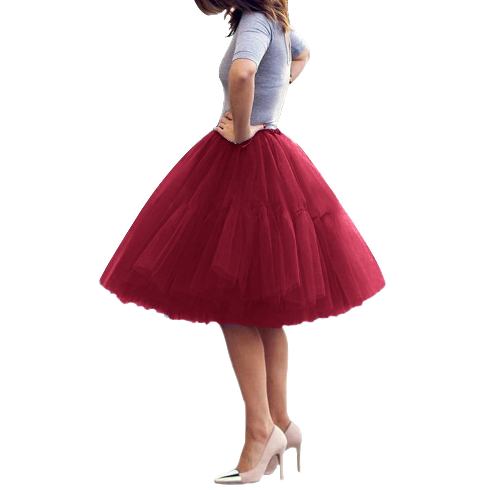 2022 New Mesh Pleated Puffy Skirt Speed Tulle Skirt Walmart Business Supplies
