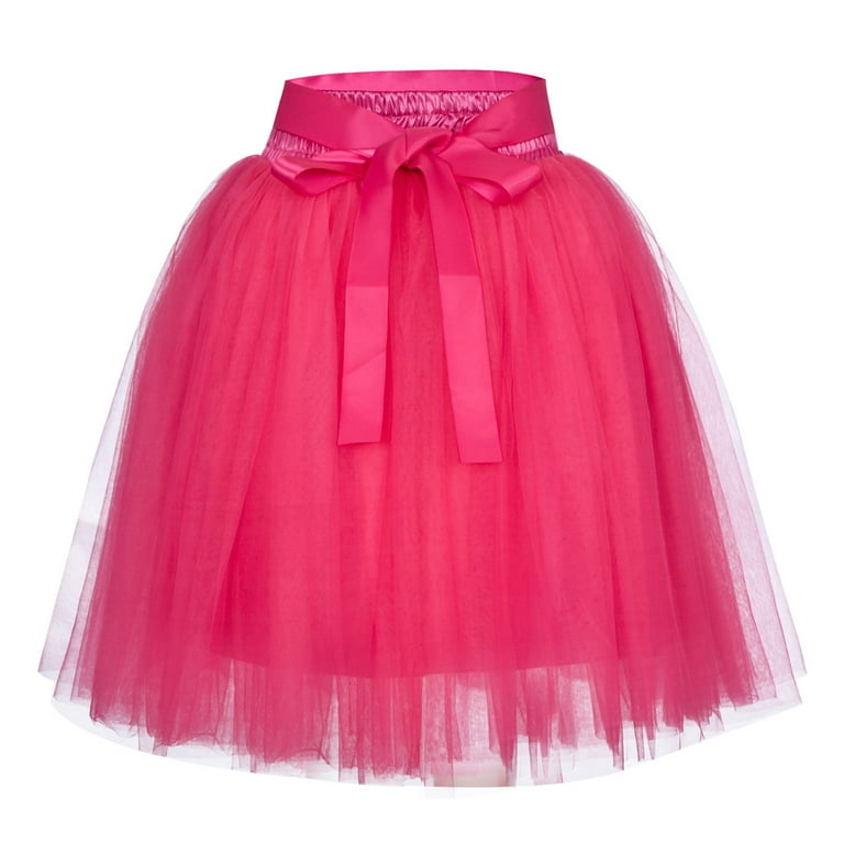 Women Adult Tutu Tulle Skirt Underskirt Petticoat Wedding Princess