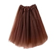 thumbnail image 1 of Pleated Skirts for Girls Uniform Kids Short Tutus Skirts, Midi Tulles Party Skirt for Teen Girls, Princess Ballets Dance Skirts Girls Short Plaid Pleated Skirts Coffee One Size, 1 of 3