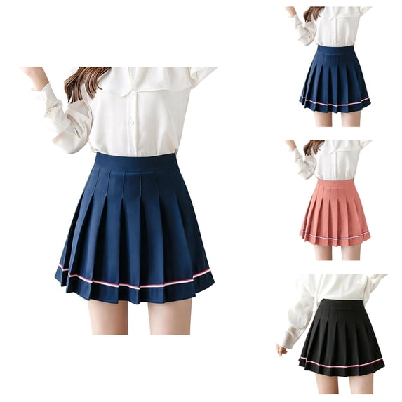 Pleated Skirts for Women High Waisted Mini Skater Skirt Tennis Skirt School Uniform Cheerleader Skirts