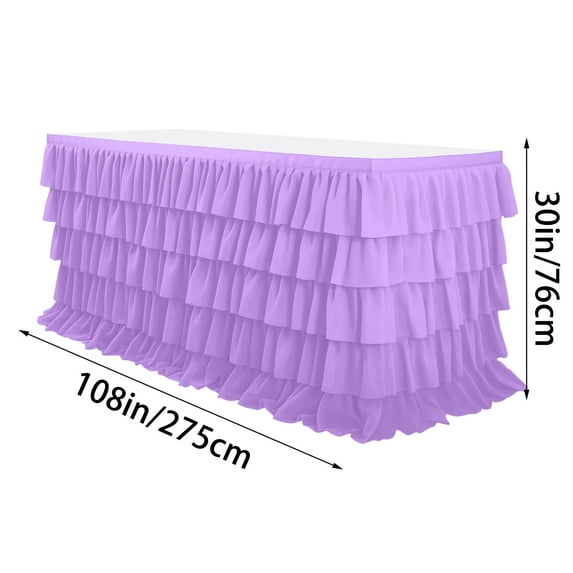 Pleated Tablecloth Five-layer Pleated Party Tablecloth Suitable For Tables Of Various Shapes