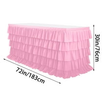 Pleated Tablecloth Five-layer Pleated Party Tablecloth Suitable For Tables Of Various Shapes