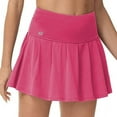 thumbnail image 1 of Pleated Tennis Skirt for Women with 4 Pockets Women's High Waisted Athletic Golf Skorts Skirts for Running Casual rose XL, 1 of 6