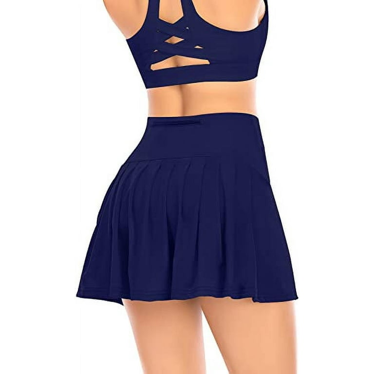 Fengbay Tennis Skirts for Women with Pockets, High Waisted Athletic Golf  Skorts Skirts with Shorts