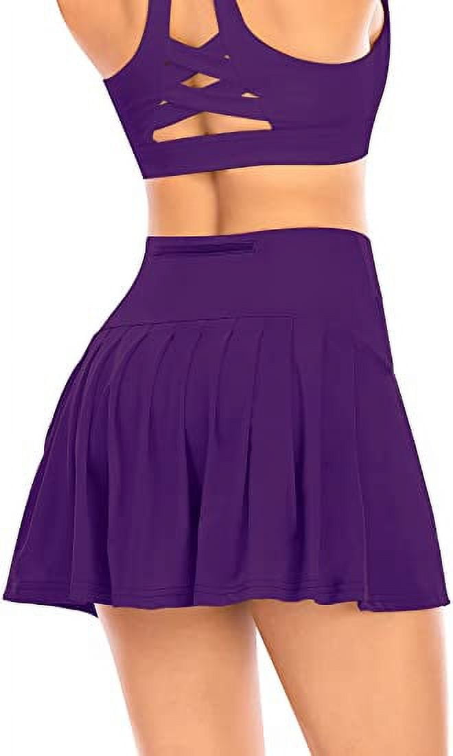 Pleated Tennis Skirts for Women with Pockets Shorts Athletic