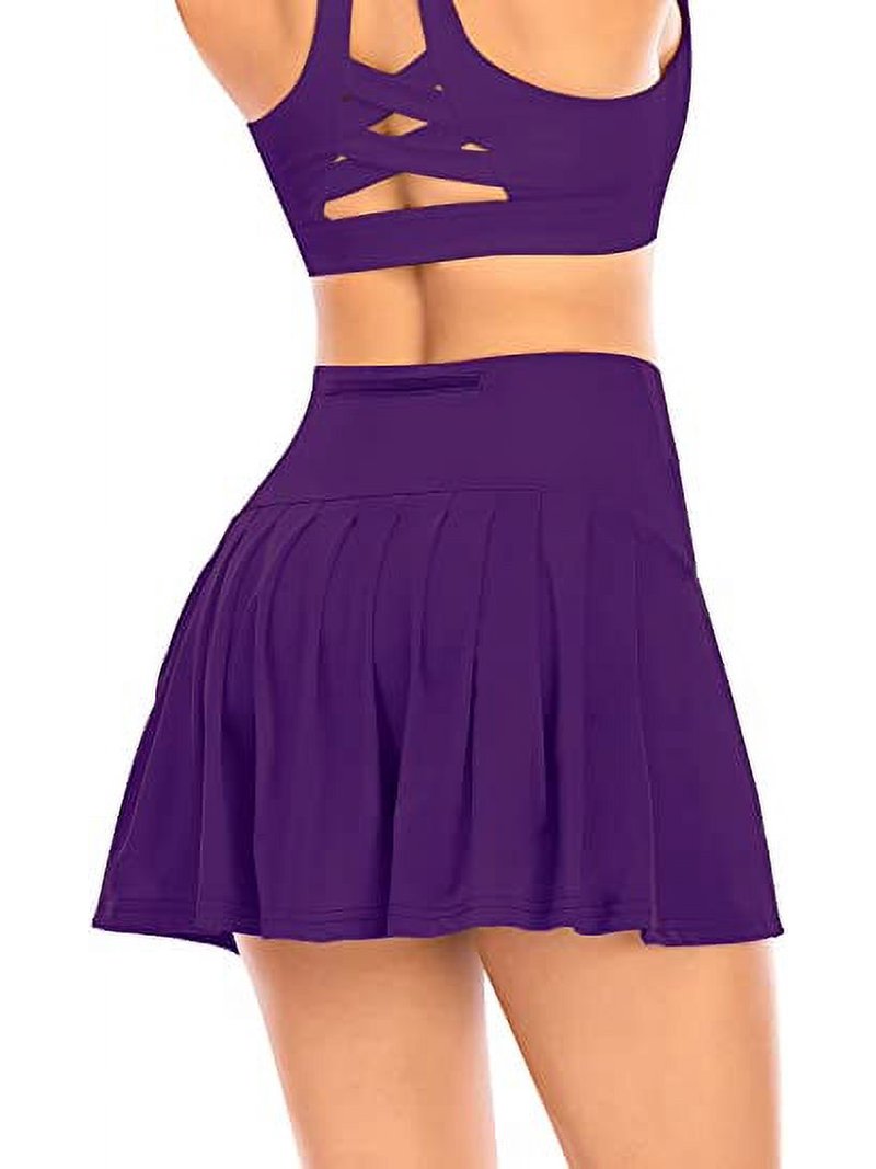 Pleated Tennis Skirts for Women with Pockets Shorts Athletic Golf