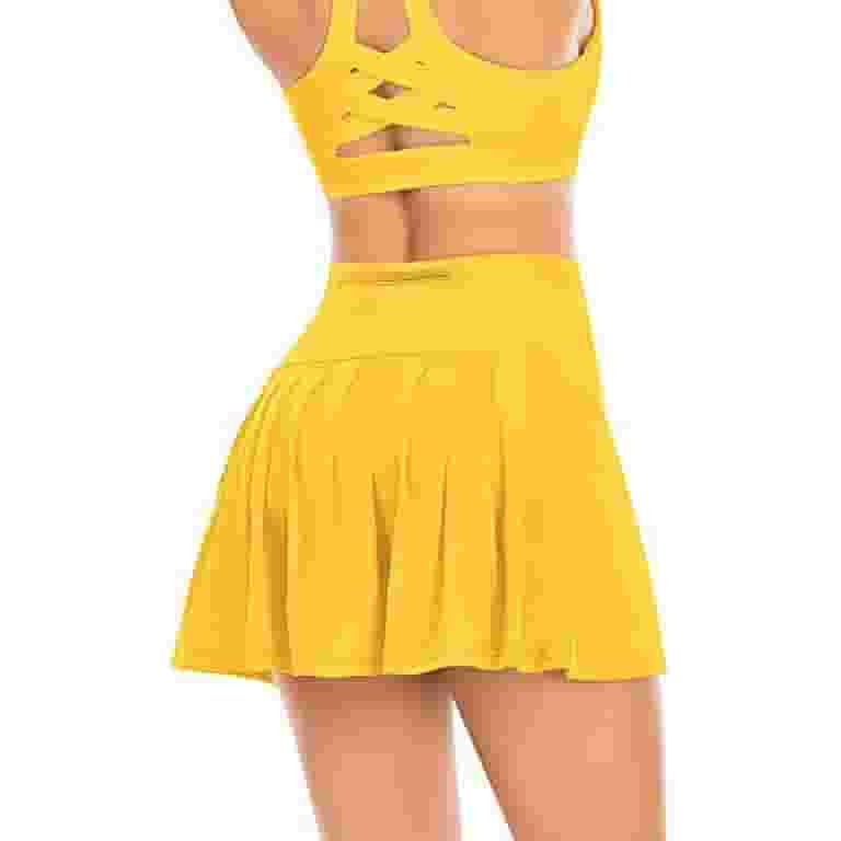 Women's Pleated Tennis Skirt with Pockets Athletic Golf Skort