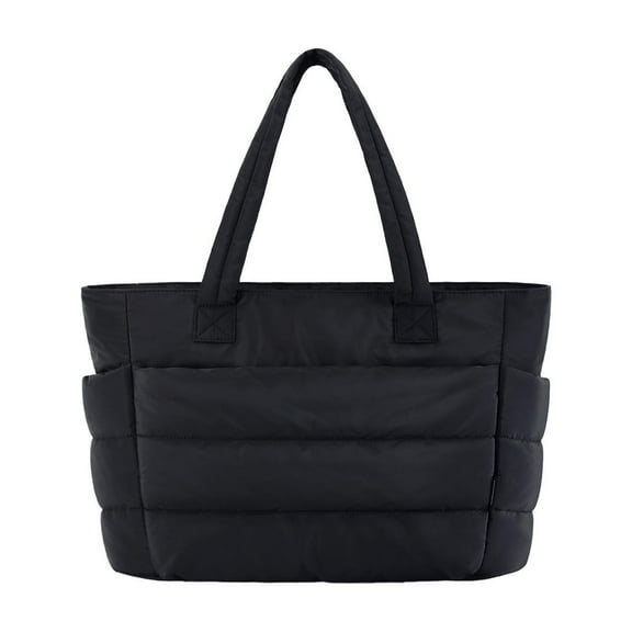 Pleated Tote Bag With Soft Polyester Fabric Provides Large Capacity For Travel Work Beach Or Gym Featuring Wide Comfortable Handle And Versatile Everyday Style
