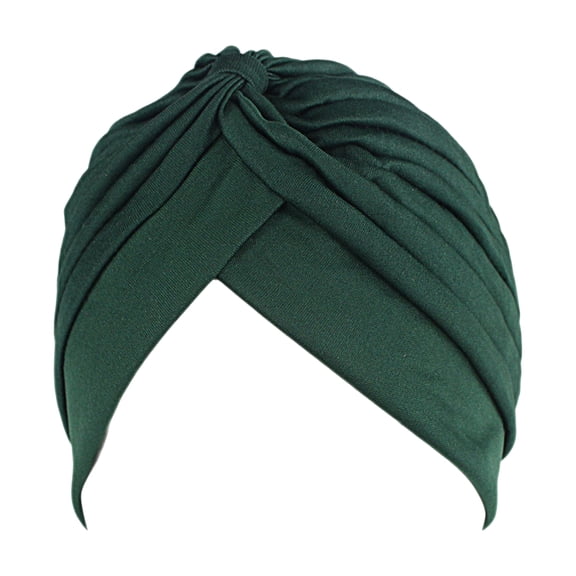 Pleated Turban Hat Breathable Stretchy Anti-UV Sun-proof No Brim Beanie Hat Party Accessories
