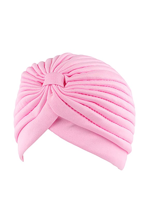 Pleated Turban Hat Breathable Stretchy Anti-UV Sun-proof No Brim Beanie Hat Party Accessories