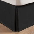 Eaving Machine Pleated Waffle Weave Bed Skirt, Tailored Dust Ruffle 18 Inch Drop Easy ...
