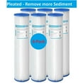 thumbnail image 1 of Pleated Whole House Water Filter, Membrane Solutions Sediment Replacement Cartridge | 5 Micron | 20"x4.5" | 6 Pack, 1 of 4