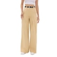thumbnail image 1 of Pleated Wide-Leg High-Waist Trousers, 1 of 5