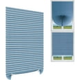Pleated Window Blinds,Temporary Window Shades Cordless Light Filtering