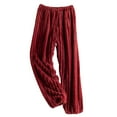 thumbnail image 1 of Plebaso 1-2 Pack Mens Fuzzy Pajama Pants Fleece Warm Lounge Pants Thermal Sleepwear Pj Bottoms for Men, 1 of 3