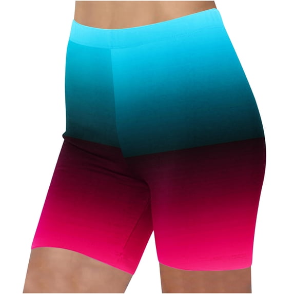 Plebaso Women's Beach Shorts High Waist Multi-color Shorts Large Size Soft Comfy Sports Shorts