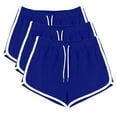 thumbnail image 1 of Plebaso 3 Pack Biker Shorts for Women Drawstring Workout Yoga Shorts Womens Casual High Waist Lounge Shorts, 1 of 6