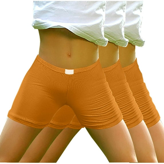 Plebaso 3 Pack Girls Biker Shorts Elastic Waist Cotton Shorts Soft Under Dress Dance Shorts for Kids