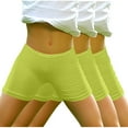 thumbnail image 1 of Plebaso 3 Pack Girls Biker Shorts Elastic Waist Cotton Shorts Soft Under Dress Dance Shorts for Kids, 1 of 5