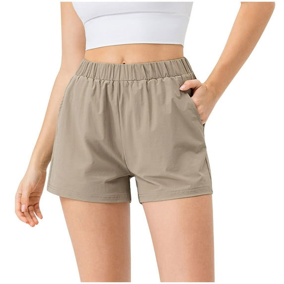 Plebaso Athletic Shorts for Women Quick Dry Running Shorts Lightweight Workout Shorts with Pockets