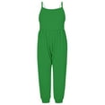thumbnail image 1 of Plebaso Baby Girls Playsuit Strap Rompers Solid Color Suspenders Jumpsuit Pants Baby Summer Clothes, 1 of 5