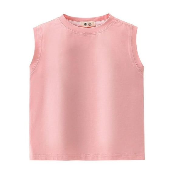 Plebaso Boys Girls Cotton Tank Tops Sleeveless Comfort Summer Shirts Loungewear Undershirts for Kids