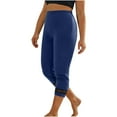thumbnail image 1 of Plebaso Capri Leggings Womens High Waist Stretchy Workout Yoga Pants Comfortable for Running Cycling, 1 of 7