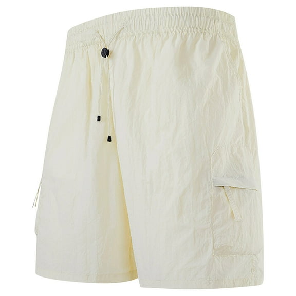 Plebaso Cargo Shorts for Men Quick Dry Lightweight Hiking Shorts Outdoor Casual Shorts with Zipper Pockets