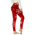 thumbnail image 1 of Plebaso Christmas Yoga Leggings for Women Printed Fitness Running Gym Sports Yoga Full Length Pants, 1 of 3