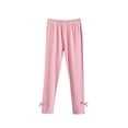 thumbnail image 1 of Plebaso Cotton Leggings for Girls Thin Casual High Waist Stretch Pants Kids Girls Summer Soft Bottoms, 1 of 6