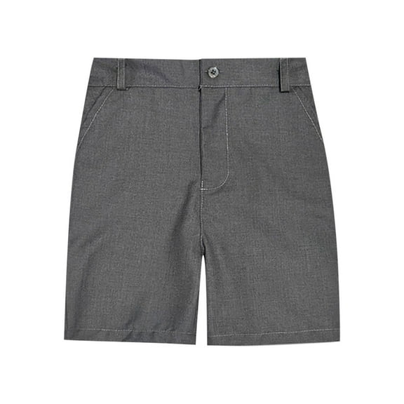 Plebaso Dress Shorts for Boys Girls School Uniform Kids Pull on Shorts Summer Casual Shorts (3-18 Years)
