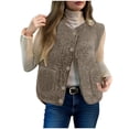 thumbnail image 1 of Plebaso Fleece Vest for Women Sleeveless Sherpa Jacket with Pockets Womens Lightweight Warm Outerwear, 1 of 7