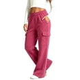 thumbnail image 1 of Plebaso Girls Boys Baggy Sweatpants Elastic Waist Joggers Wide Leg Open Bottom Athletic Cargo Pants for Kids, 1 of 7