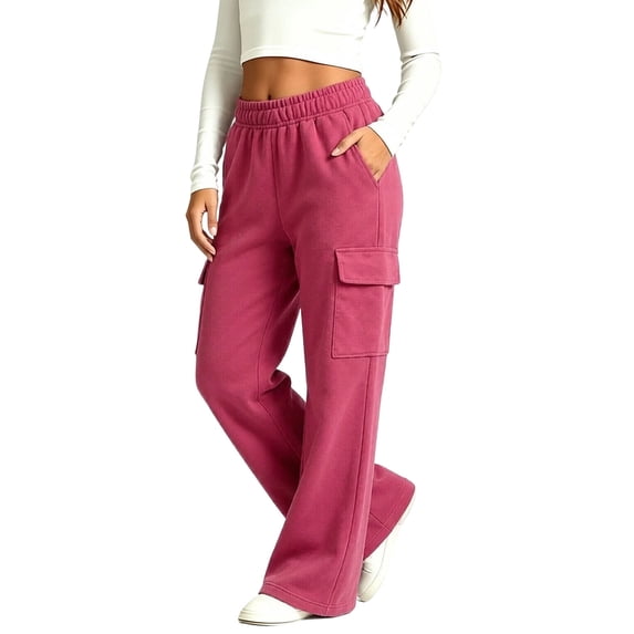 Plebaso Girls Boys Baggy Sweatpants Elastic Waist Joggers Wide Leg Open Bottom Athletic Cargo Pants for Kids