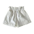 thumbnail image 1 of Plebaso Girls Casual Shorts High Waist Wide Leg Girls Shorts Lightweight Plain Summer Thin Shorts for Kids, 1 of 3