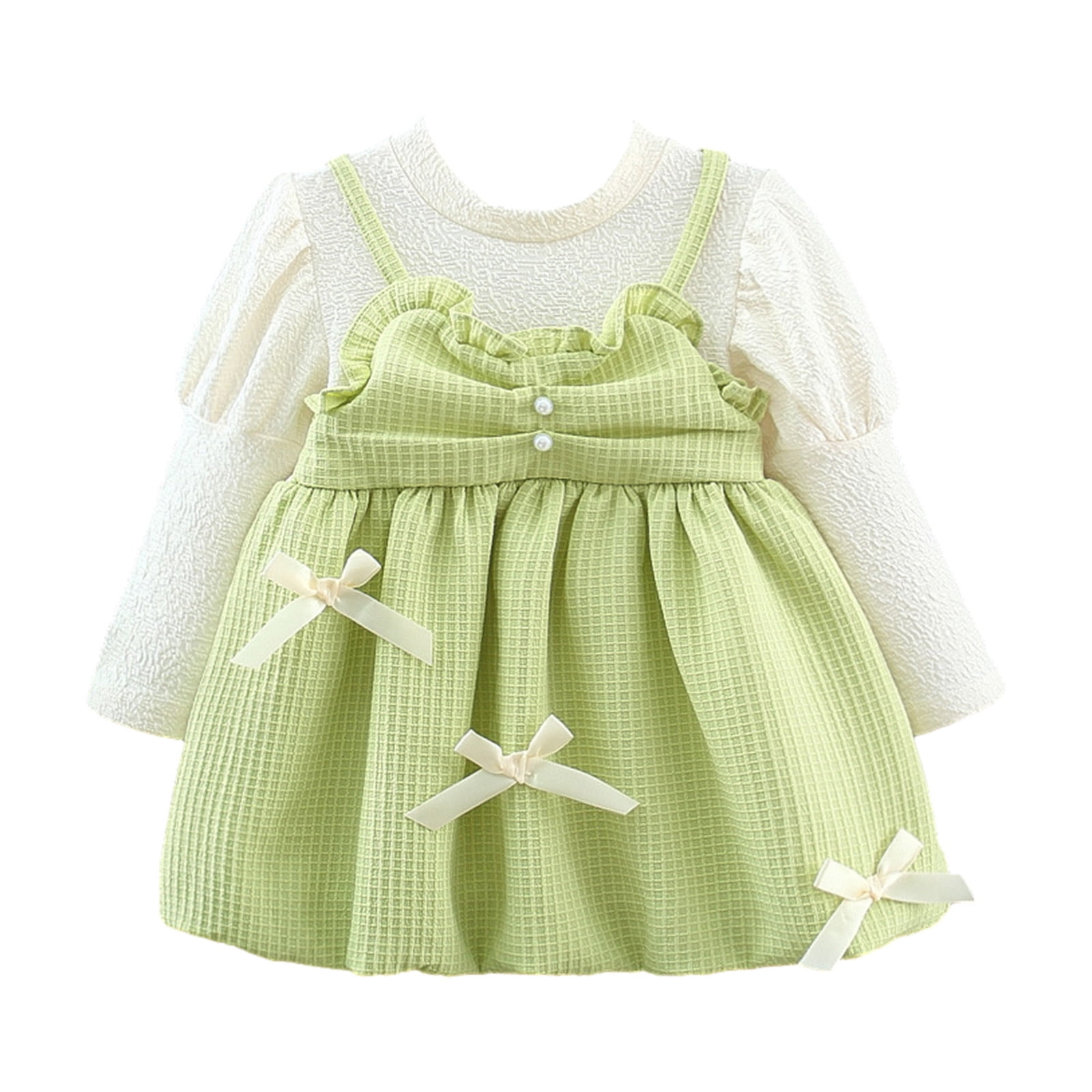 Children's Suit Spring and Autumn Long-Sleeved Sweater Little Girl Clothes Children's Clothing Children's Girl's Dress