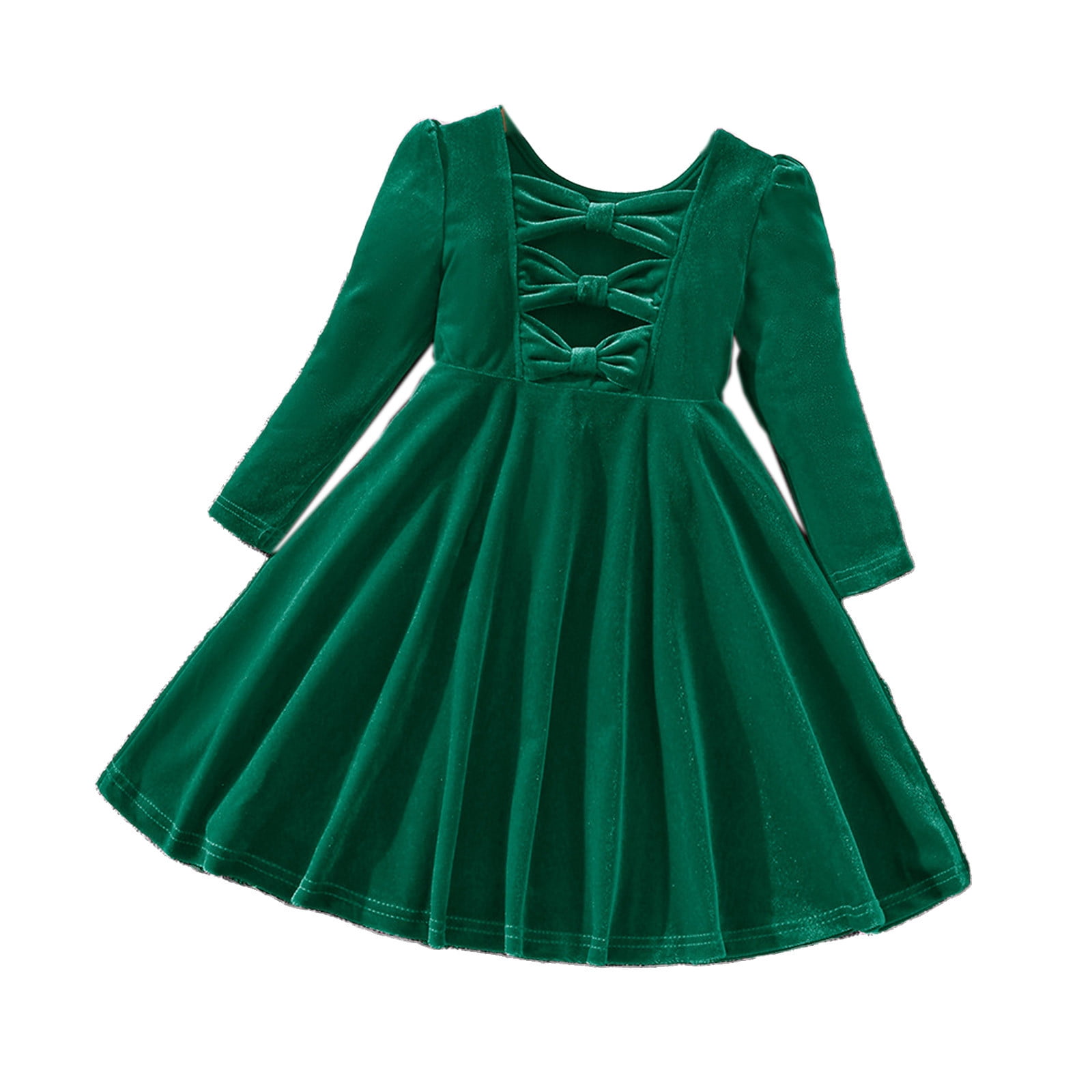 Plebaso Girls Dresses Christmas Velvet Vintage Long Sleeve Princess Dress  Baby Fall Winter Clothes - Walmart.com