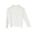 thumbnail image 1 of Plebaso Girls Mock Neck Tops Ruffle Trim Long Sleeve Cotton Tee Shirts Girls Cute Undershirts for Kids, 1 of 5