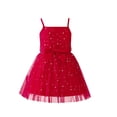 thumbnail image 1 of Plebaso Girls Suspenders Dresses Cute Sleeveless Stars Mesh Birthday Party Dress for Special Occasion, 1 of 6