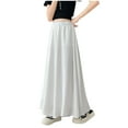 thumbnail image 1 of Plebaso Girls Wide Leg Pants Summer Lightweight Pants High Waisted Solid Color Casual Loose Trousers, 1 of 6
