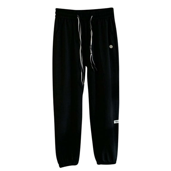 Plebaso Jogger Pants for Women Casual Solid Color Elastic Waist Quick Drying Sports Pants with Pockets Women's Loose Pants