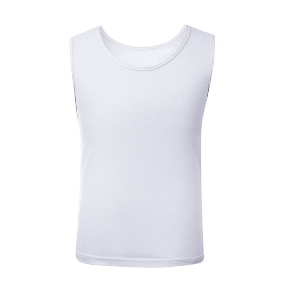 Plebaso Kids Summer Vest Boys Girls Sleeveless Pullover Tops Lightweight Summer Activewear Sports T-Shirts